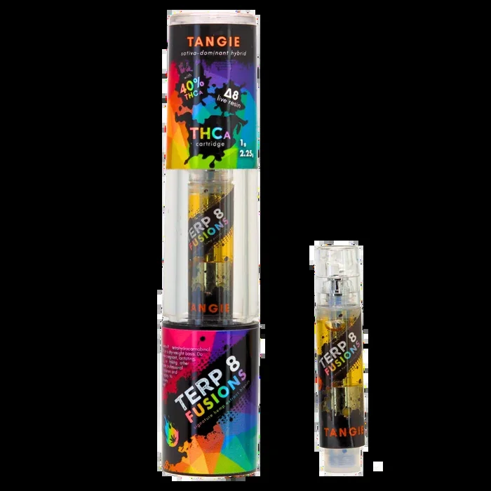 1-Gram Tangie THCA + D8 Live Resin Cartridge