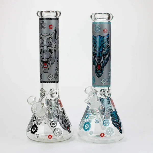 13.5″ JJ Wolf Glow In The Dark Bong