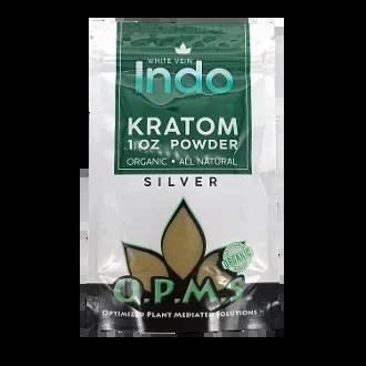 1oz OPMS Silver White Vein Indo Kratom Extract Powder