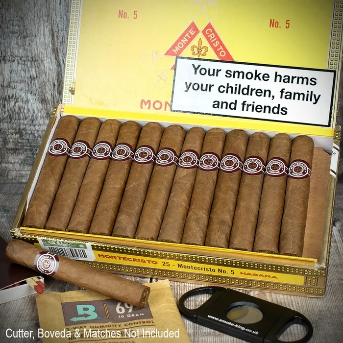 25 Box – Montecristo No.5 Cuban Cigar