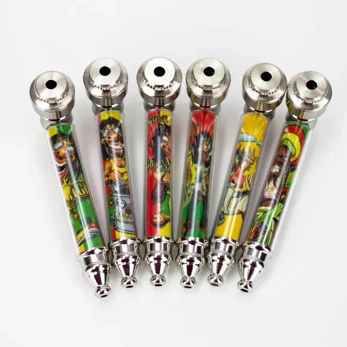 3″ Rasta Man Pipe With Screen