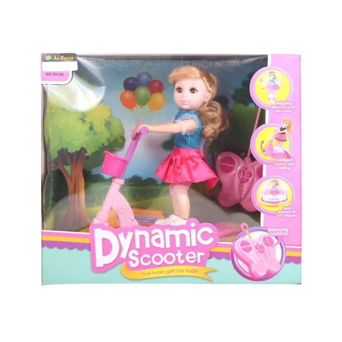 5078E DOLL W DYNAMIC SCOOTER IR (3+ YEAR)