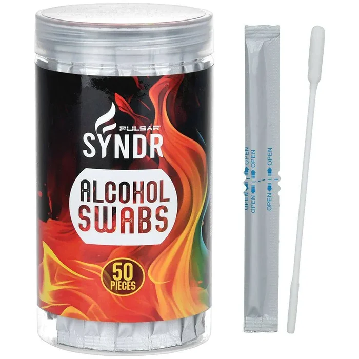 50CT TUB – Pulsar SYNDR Alcohol Cotton Cleaning Swabs