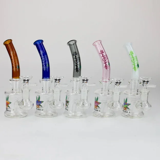 6.7″ MGM Glass 2-in-1 bubbler with Logo [C5004]
