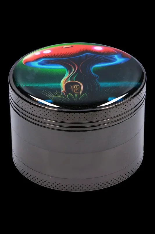 63mm Chrome w/ Mushroom House Grinder