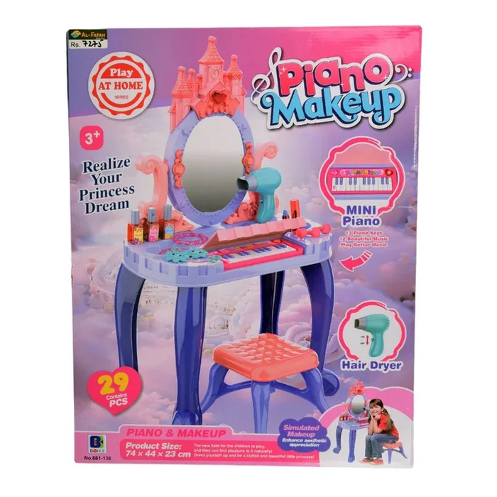 661-136 PLAY AT HOME DRESSING TABLE WITH PIANO
