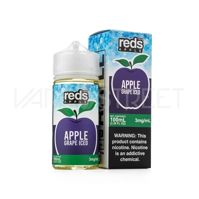 7 Daze Reds Apple EJuice Grape Iced (100ml)