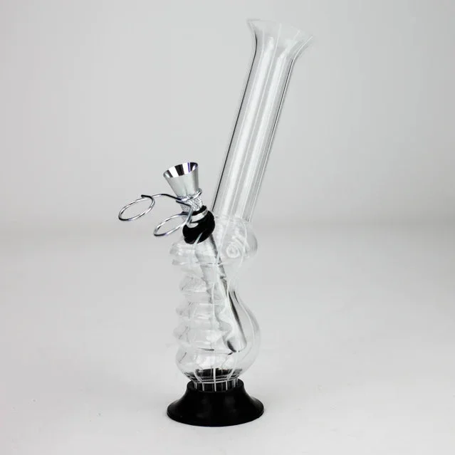 8″ Stripe acrylic water pipe assorted