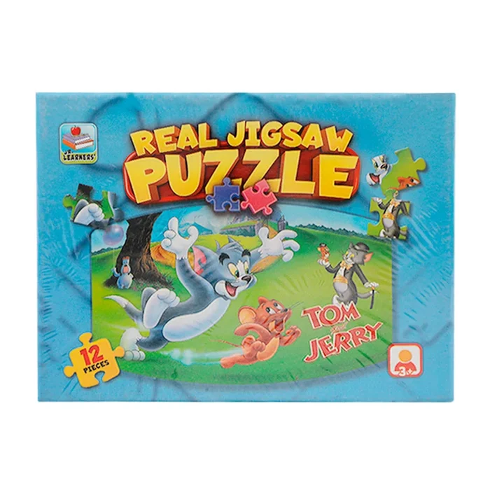 8905 JR.LEARNERS REAL JIGSAW PUZZLE TOM & JERRY 12PC