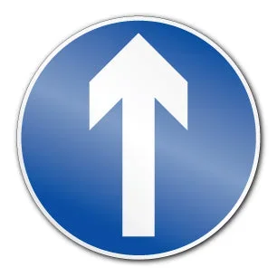 Ahead symbol (Rigid PVC)