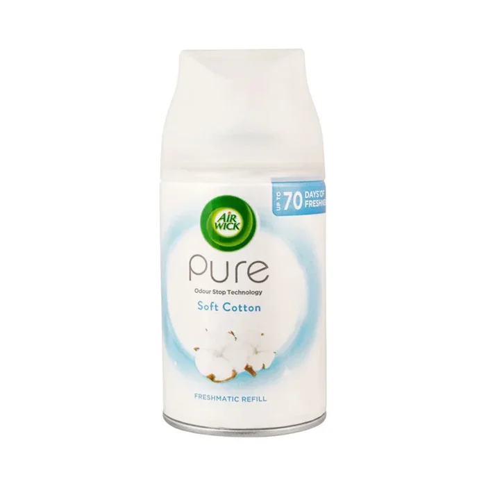 AIR WICK AIR FRESHNER REFIL PURE SOFT COTTON 250 ML