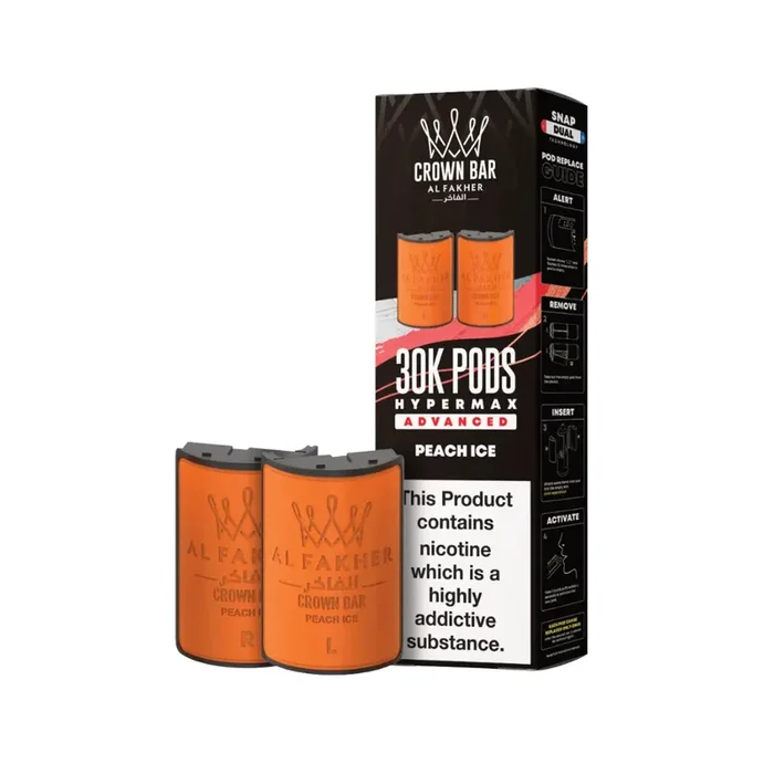 Al Fakher 30K Hypermax Peach Ice Refill Pod