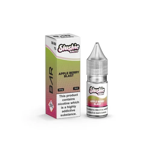 Apple Berry Blast 10ml Nic Salt E-Liquid By Slushie Bar Salts