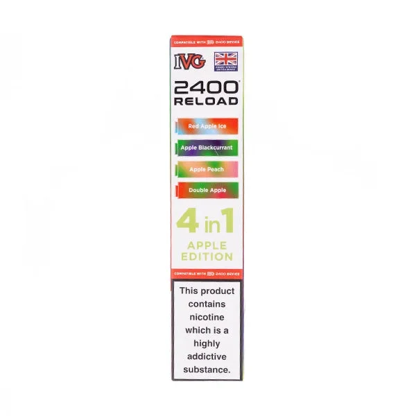 Apple Edition IVG 2400 Reload Replacement Pods – 4 Pack