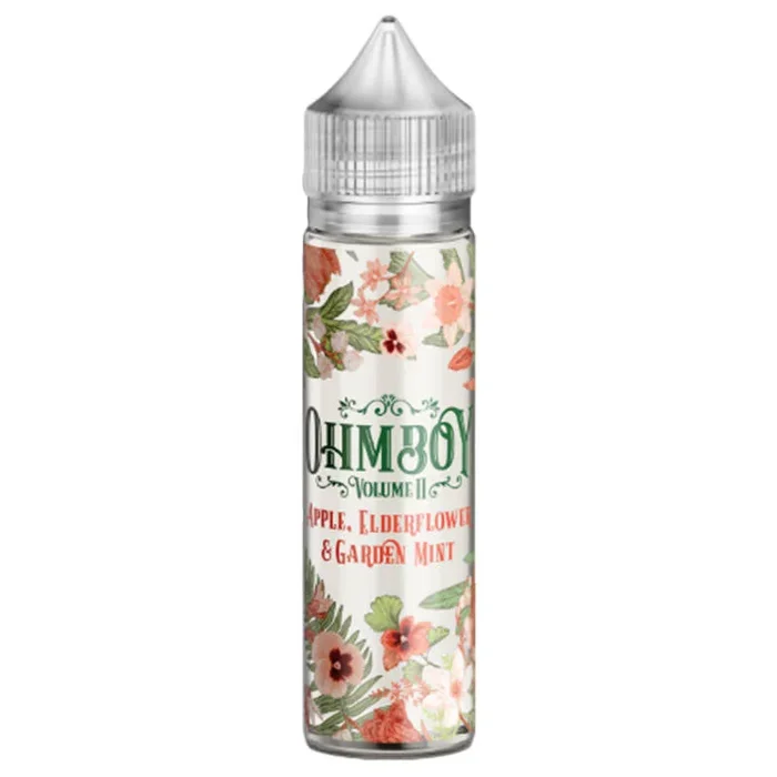 APPLE, ELDERFLOWER & GARDEN MINT BY OHM BOY VOLUME II SHORT FILL 50ML & 100ML