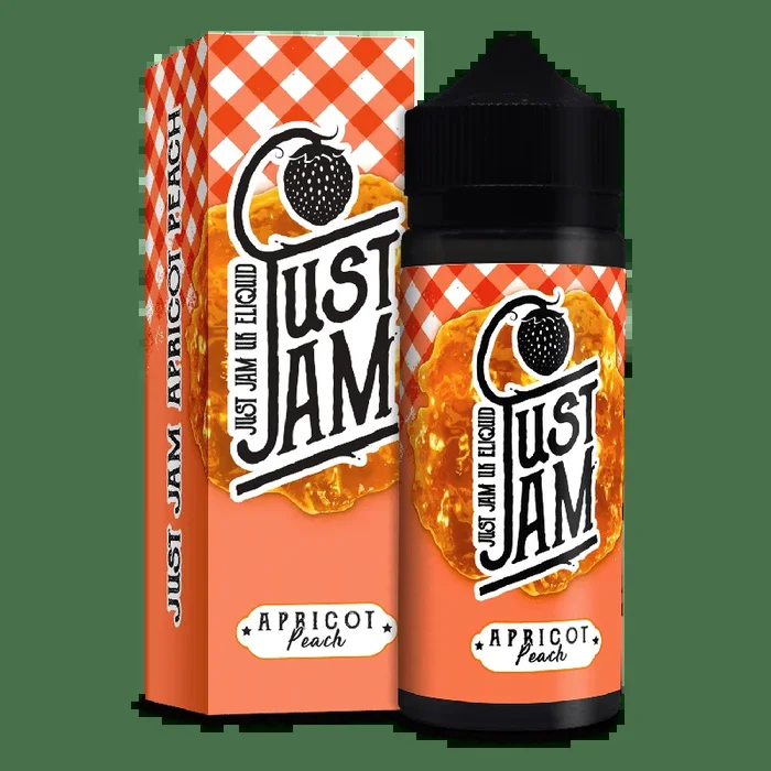 APRICOT PEACH E LIQUID BY JUST JAM 100ML 80VG