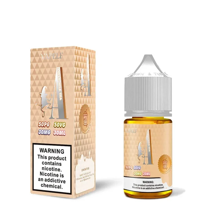 Assam Milk Tea Nic Salt E-Liquid – Vapelf – 30ml