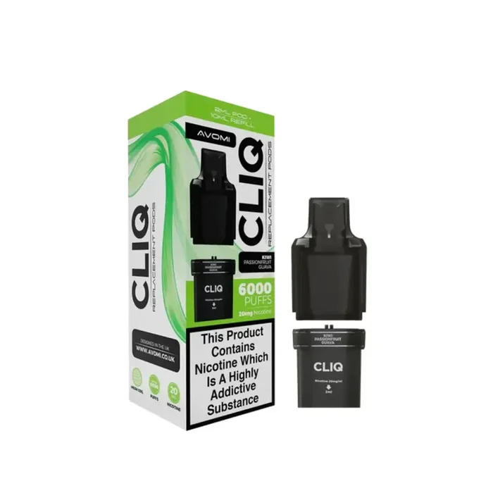 Avomi Cliq 6K Kiwi Passionfruit Guava Refill Pods