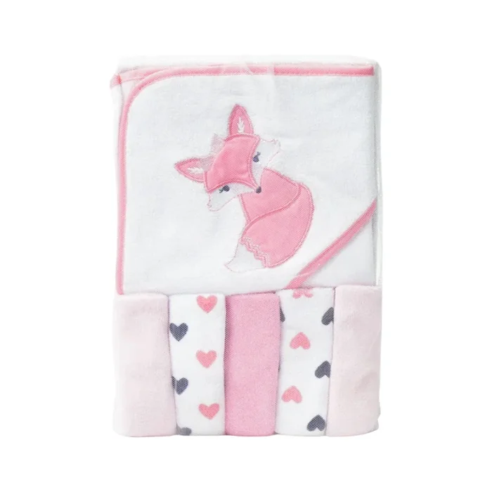 BABY BATH & FACE TOWEL WITH HOOD MW-19 05286