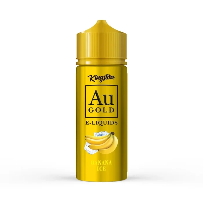 BANANA ICE E LIQUID AU GOLD BY KINGSTON 100ML 70VG