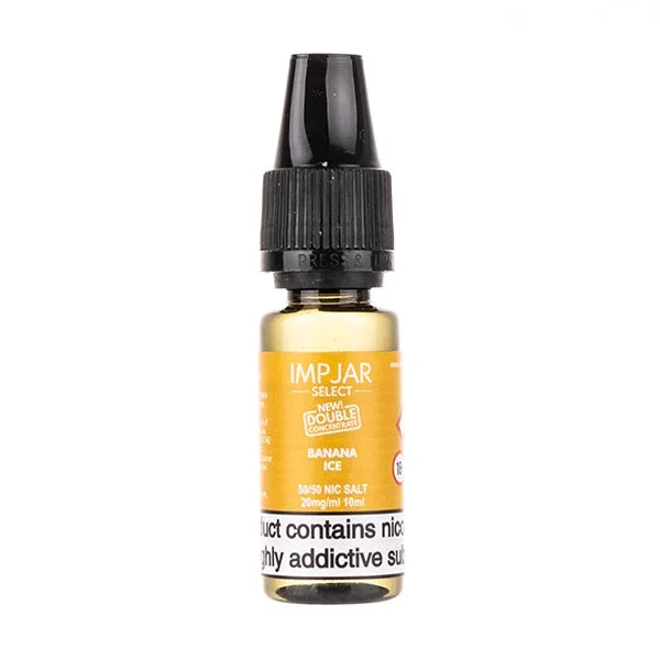 Banana Ice Nic Salt E-Liquid by Imp Jar Select
