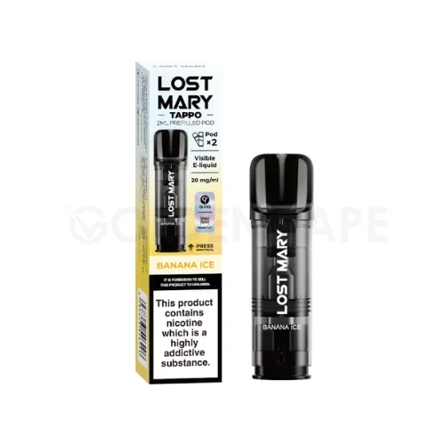 Banana Ice Prefilled Pods by Lost Mary Tappo