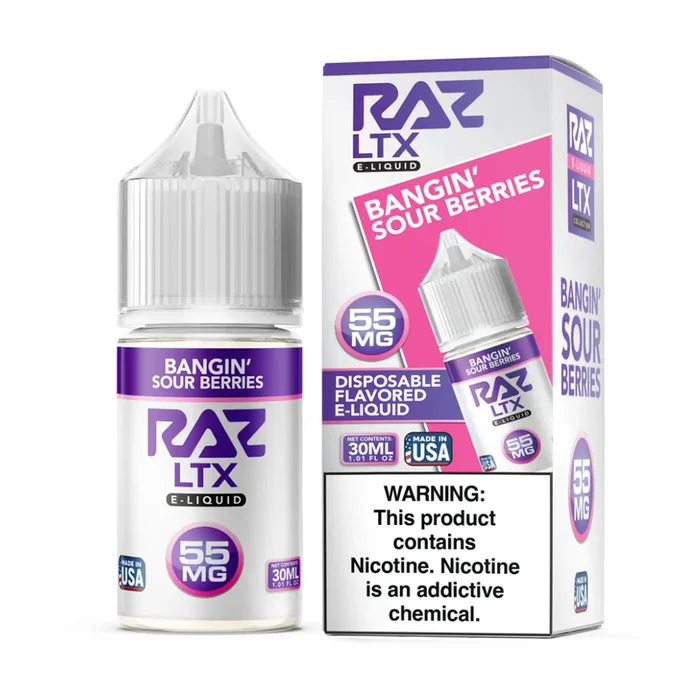 Bangin’ Sour Berries RAZ LTX Salts 30mL