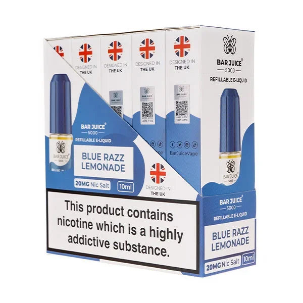 Bar Juice 5000 Nic Salt E-Liquids – Pack of 10