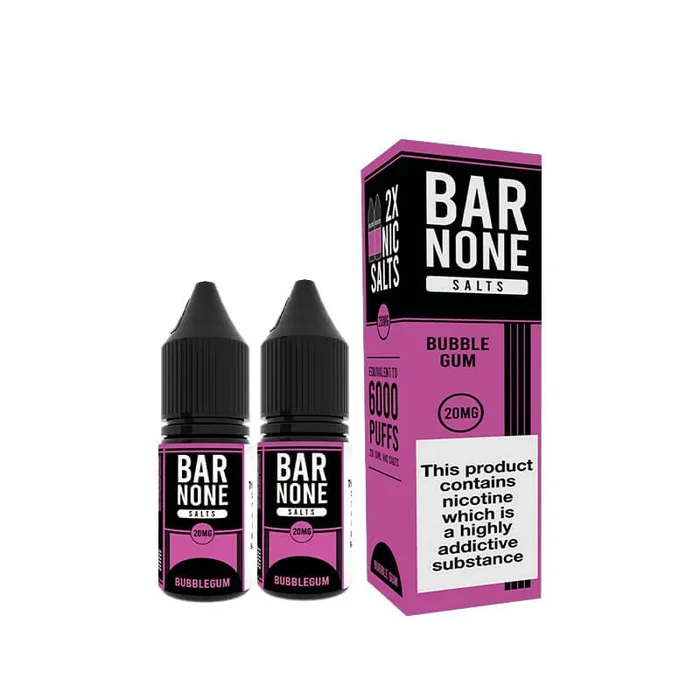 Bar None Bubblegum Nic Salt 10ml E-Liquid – 2 Pack