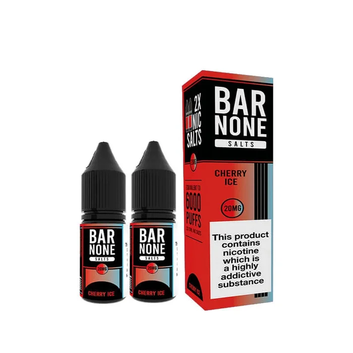 Bar None Cherry Ice Nic Salt 10ml E-Liquid – 2 Pack