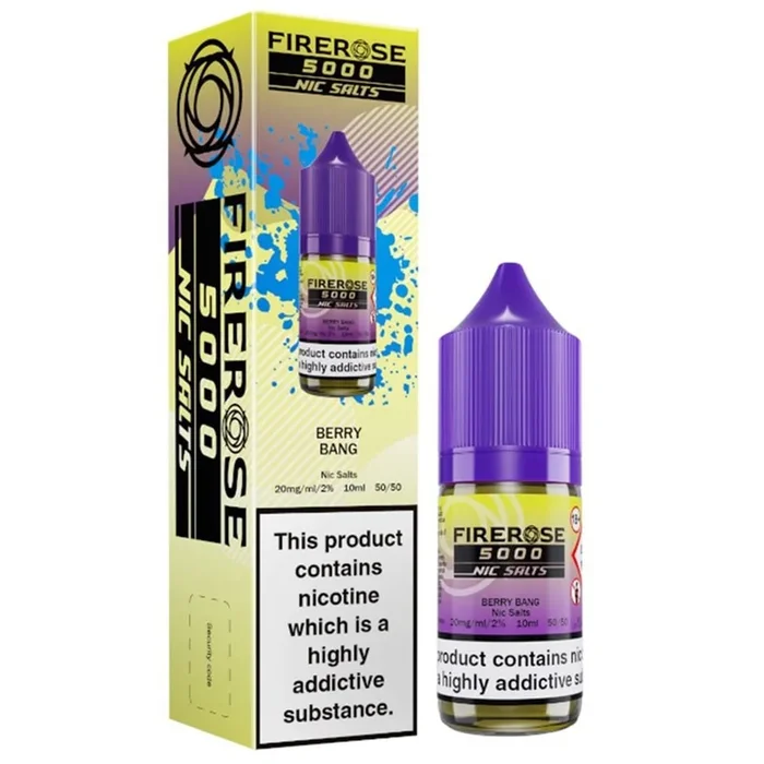 Berry Bang 10ml Nic Salt E-liquid By Elux Firerose 5000