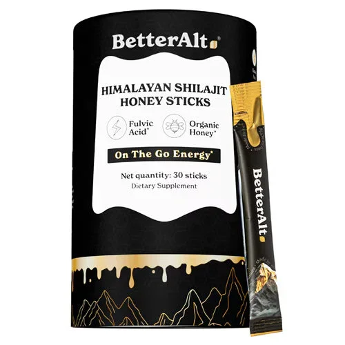 Betteralt Himalayan Shilajit Honey Sticks – For Energy Boost & Immune Support Classic 30 Sticks