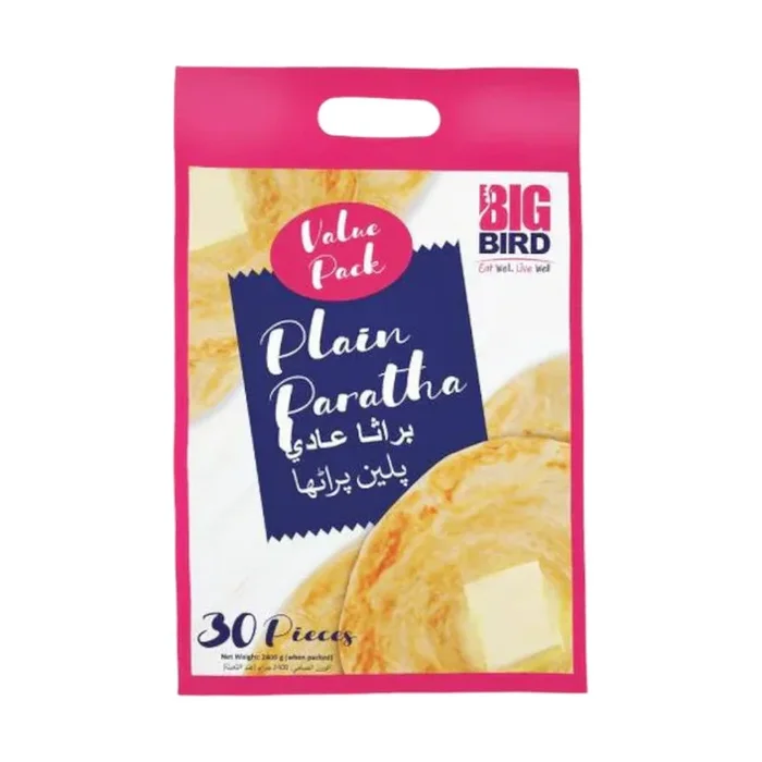 BIG BIRD PLAIN PARATHA 30 PCS 2400 GM