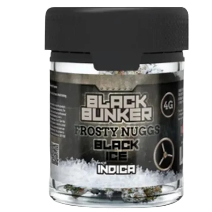 Black Bunker Frosty Black Ice THC-A Flower – 4g