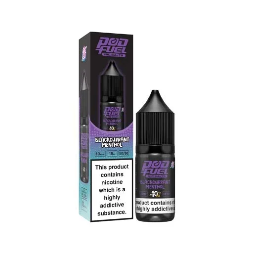 Black Currant Menthol 10ml Nic Salt E-Liquid By Pod Fuel