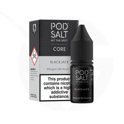 Black Jack 10ml Nic Salt E-Liquid by Core Pod Salt