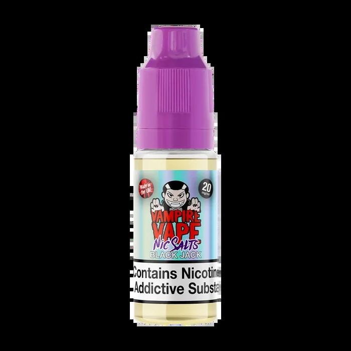 Black Jack Nic Salt By Vampire Vape 10ml