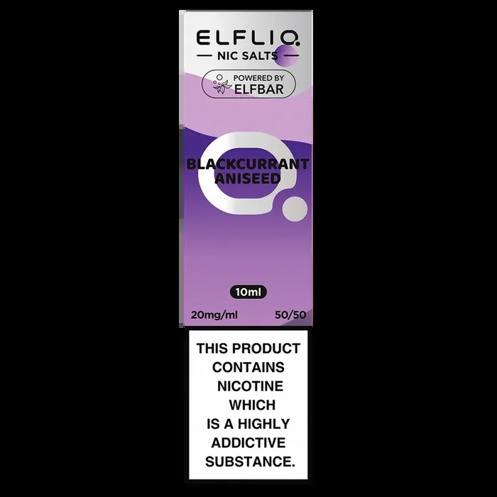 Blackcurrant Aniseed Elfliq Nic Salt by Elfbar – 10ml