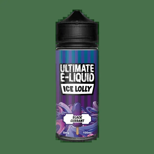 BLACKCURRANT E LIQUID BY ULTIMATE E-LIQUID – ICE LOLLY 100ML 70VG