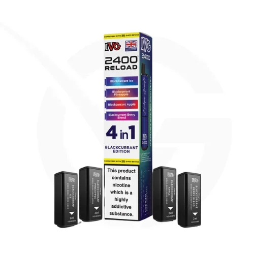 Blackcurrant Edition 4-in-1 Prefilled Pods By IVG 2400 Reload