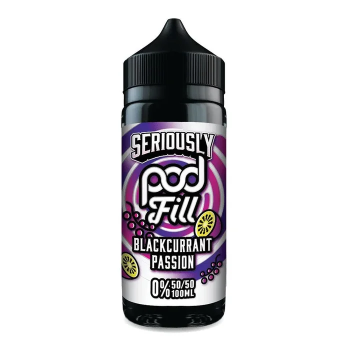 Blackcurrant Passion Shortfill by Seriously Pod Fill. – 100ml
