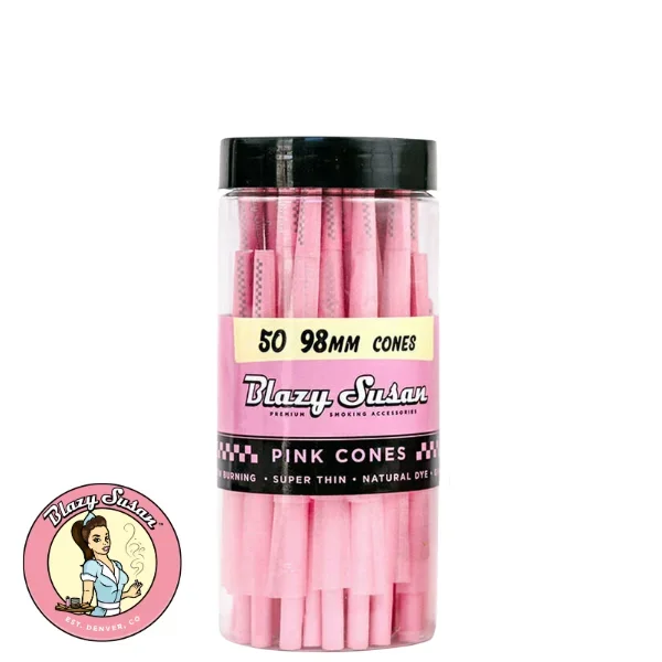Blazy Susan Pink Cones – 50 Count Jar –