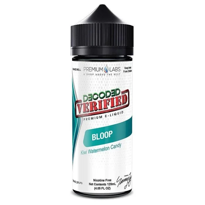 BLOOP E LIQUID BY DECODED VERIFIED – PREMIUM LABS 100ML 75VG