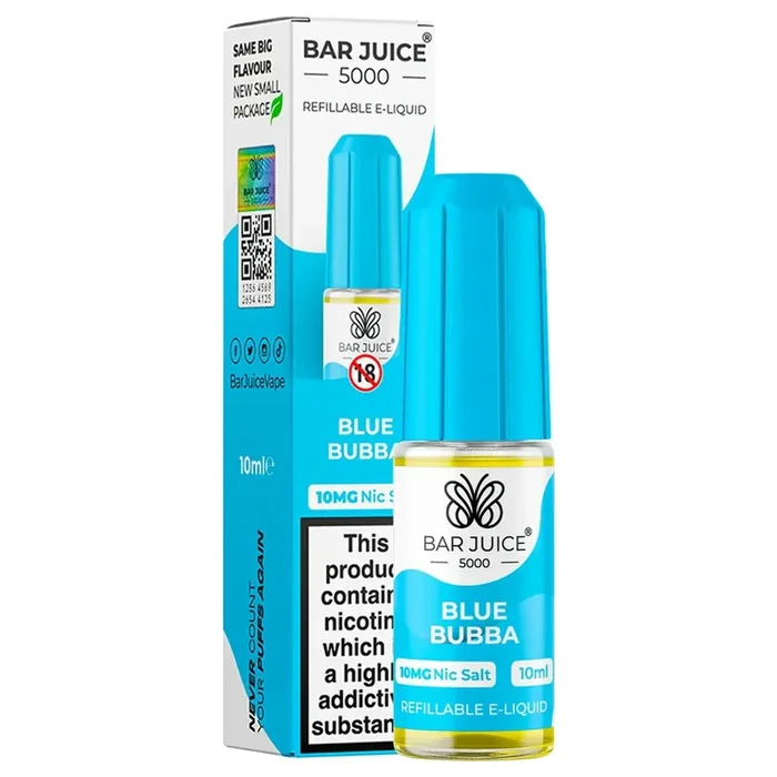 Blue Bubba 10ml Nic Salt E-liquid By Bar Juice 5000