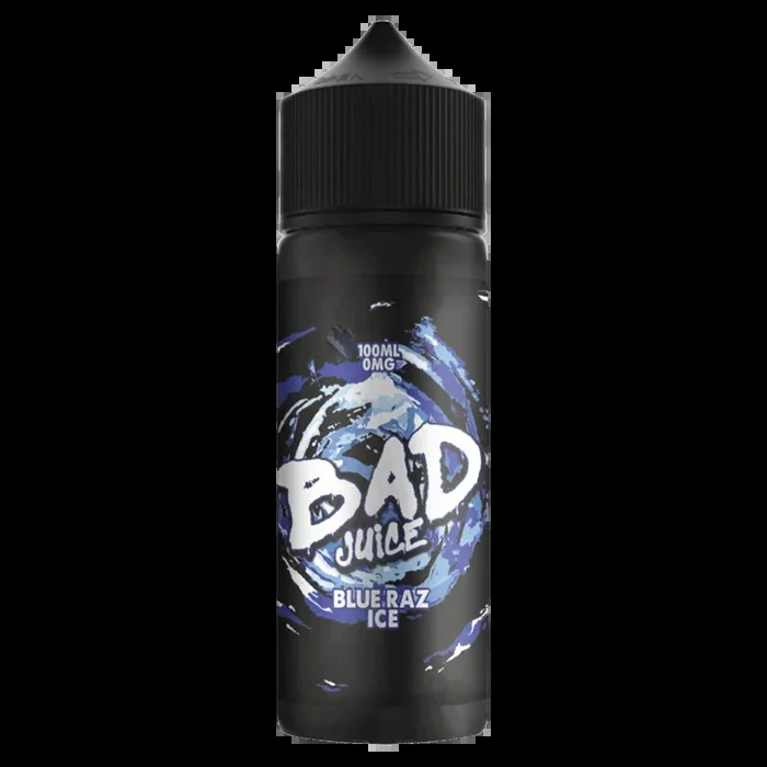 BLUE RAZ ICE E LIQUID BY BAD JUICE 100ML 70VG