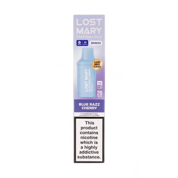 Blue Razz Cherry BM600 Prefilled Pods by Lost Mary