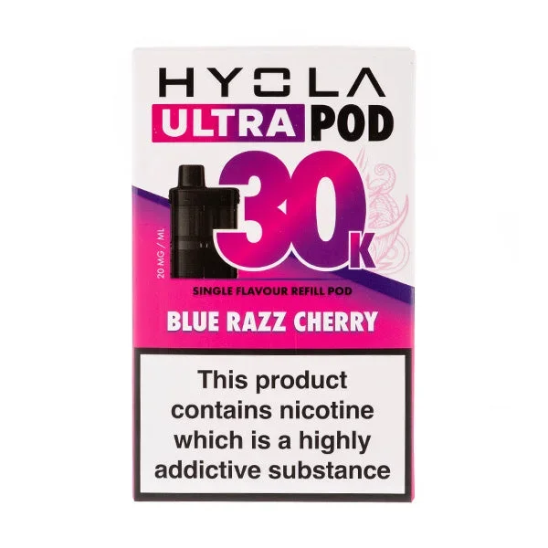 Blue Razz Cherry Ultra 30k Prefilled Pods by Hyola