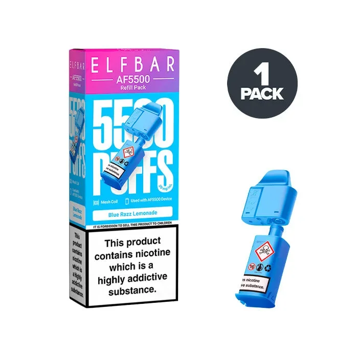 Blue Razz Lemonade Elf Bar AF5500 Refill Pack