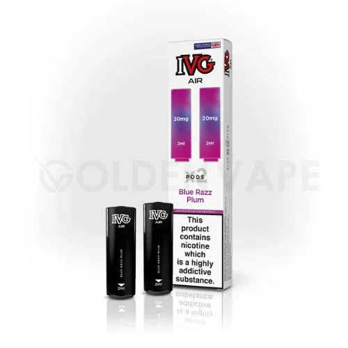 Blue Razz Plum Prefilled Pods By IVG Air