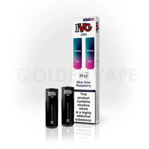 Blue Sour Raspberry Prefilled Pods By IVG Air